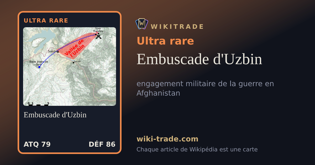 Embuscade d'Uzbin — carte Ultra rare
