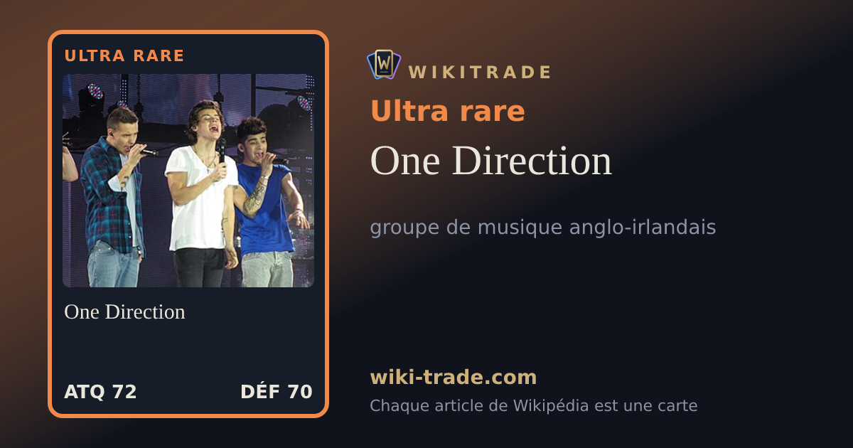 One Direction — carte Ultra rare