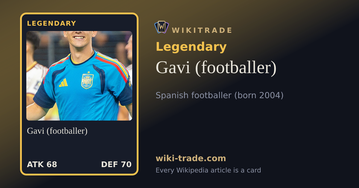 Gavi (footballer) — Legendary card