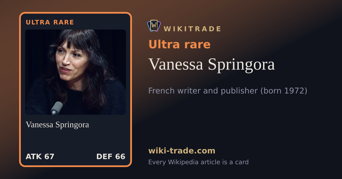 Vanessa Springora — Ultra rare card