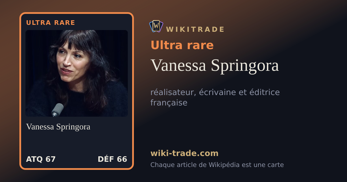 Vanessa Springora — carte Ultra rare