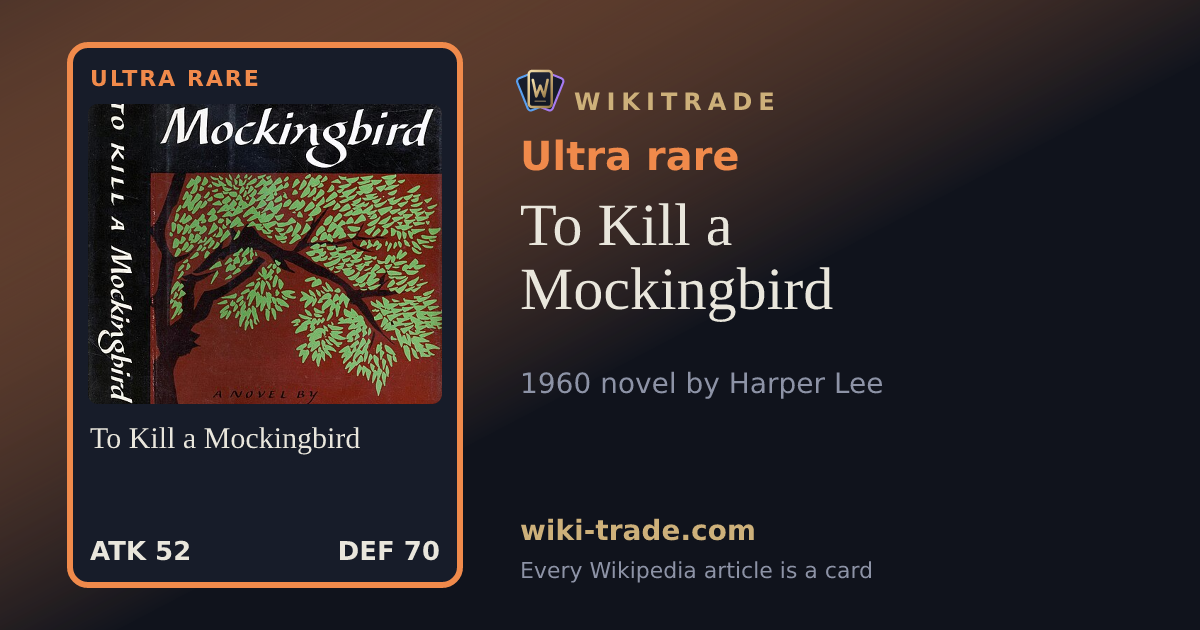 To Kill a Mockingbird — Ultra rare card