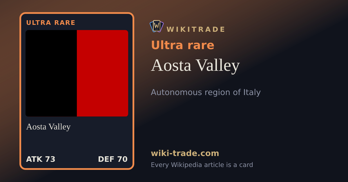 Aosta Valley — Ultra rare card