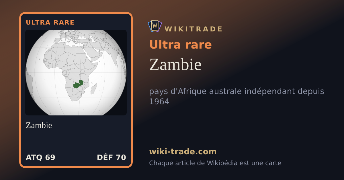 Zambie — carte Ultra rare