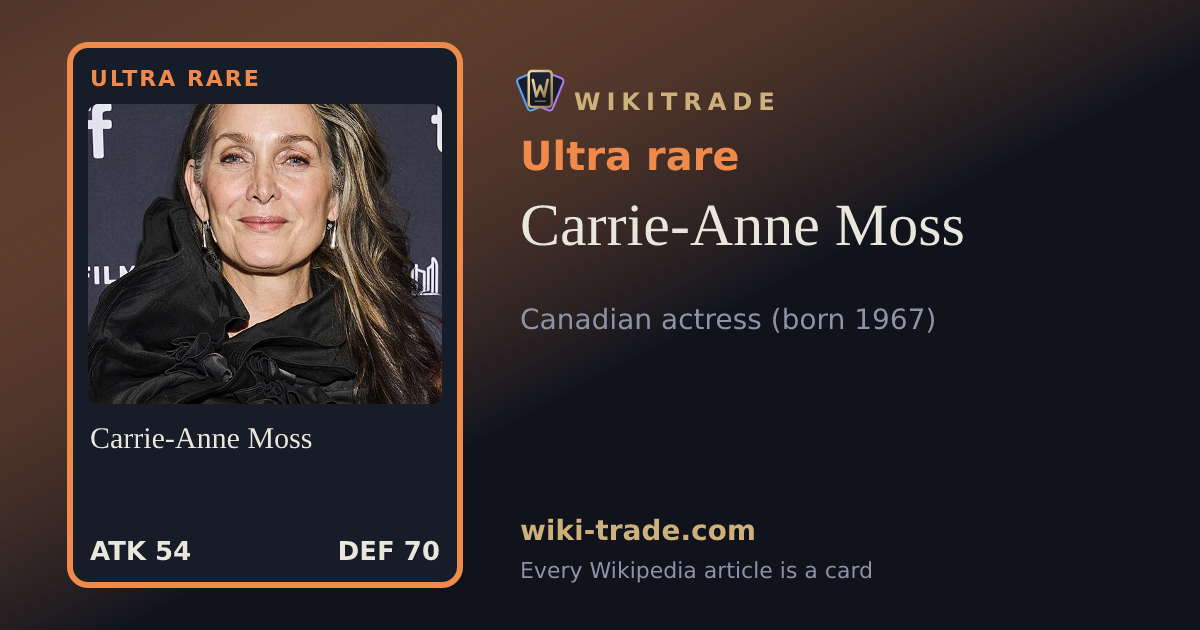 Carrie-Anne Moss — Ultra rare card
