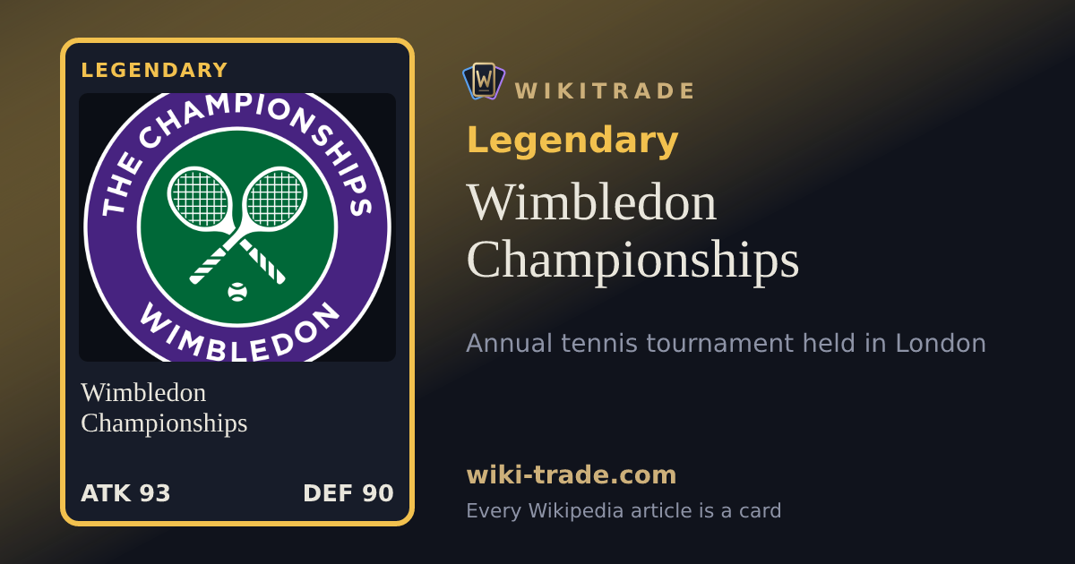 Wimbledon Championships — Legendary card