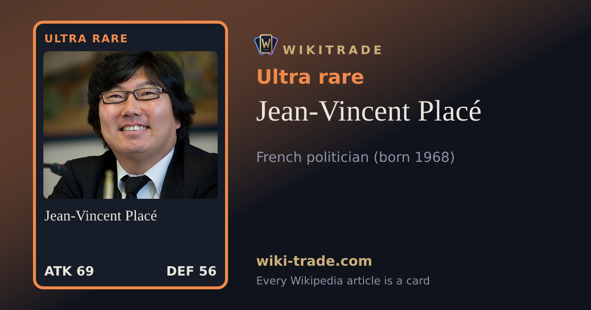Jean-Vincent Placé — Ultra rare card