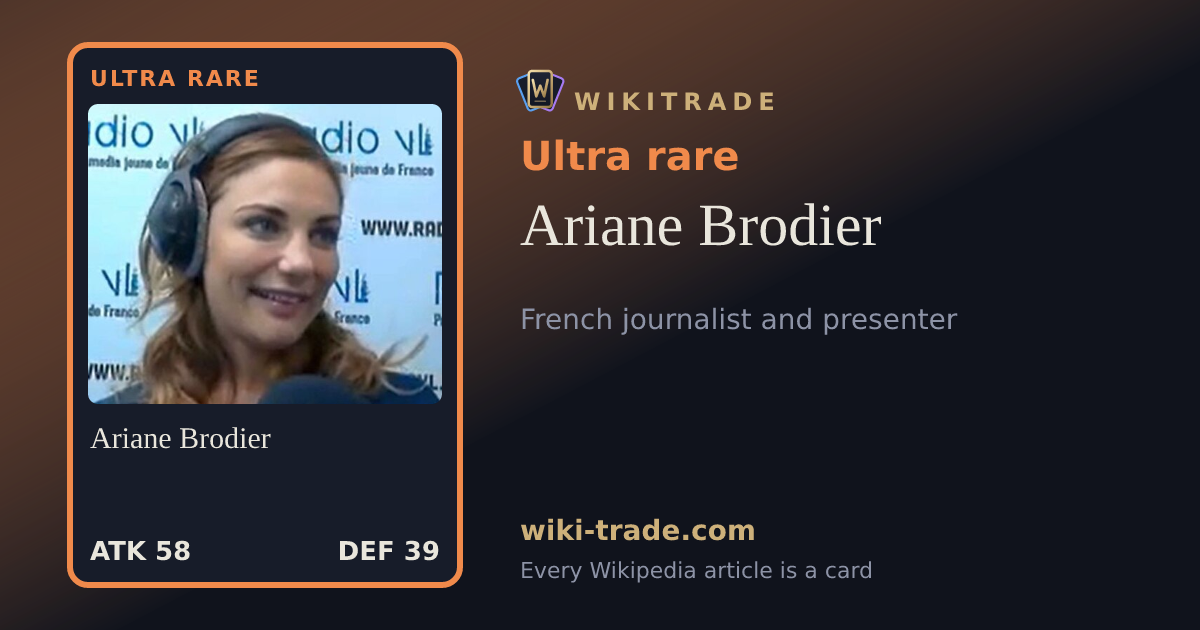 Ariane Brodier — Ultra rare card