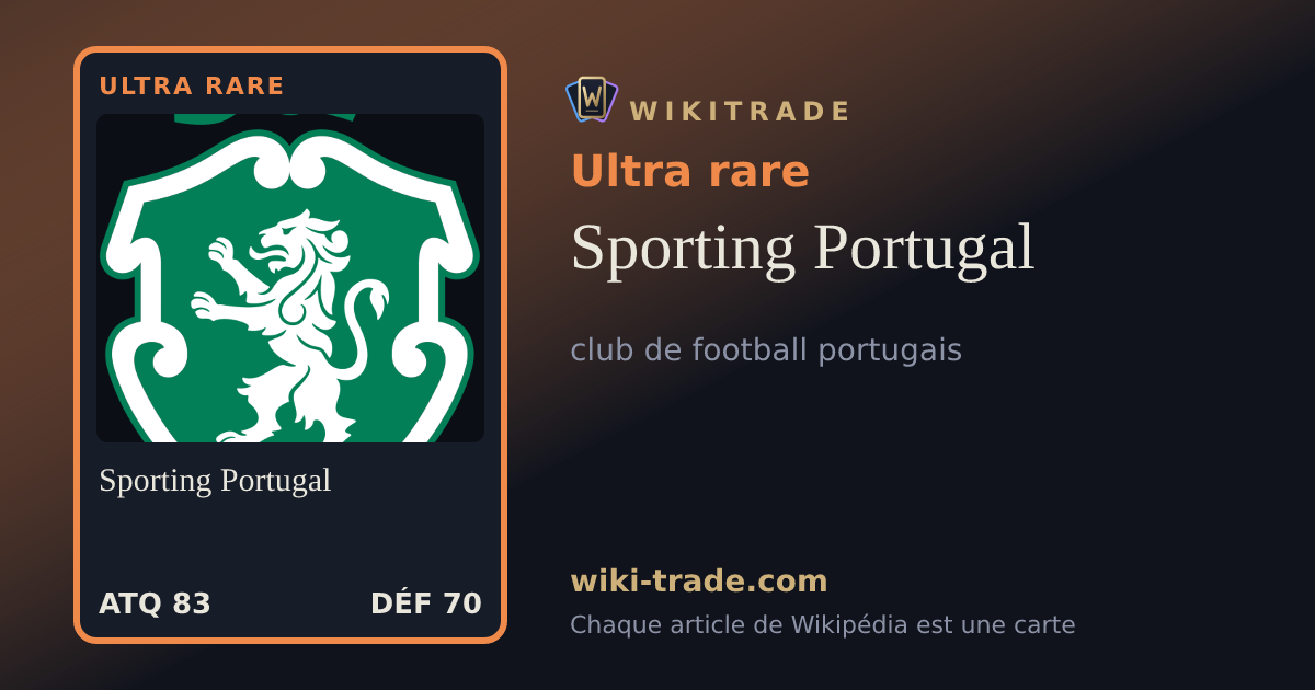 Sporting Portugal — carte Ultra rare