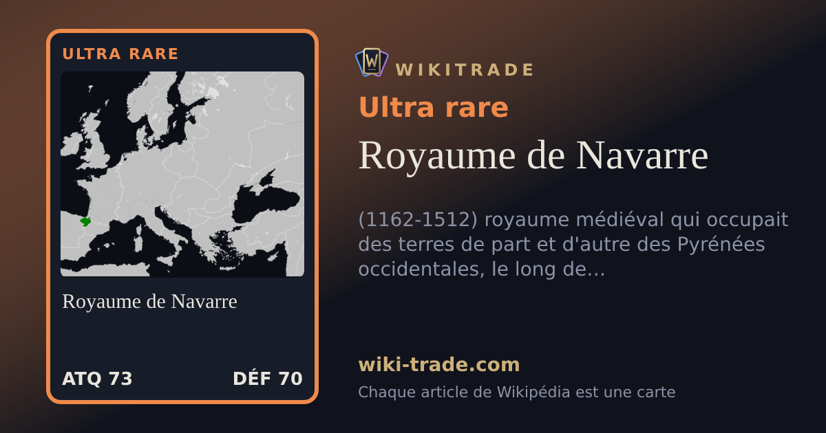 Royaume de Navarre — carte Ultra rare