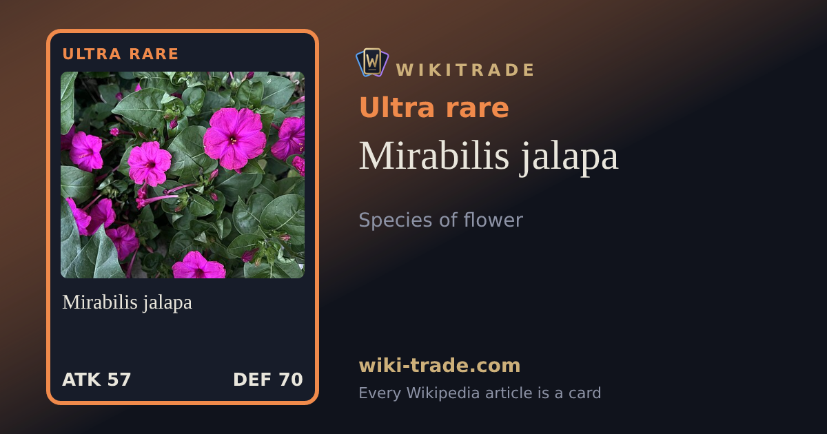 Mirabilis jalapa — Ultra rare card