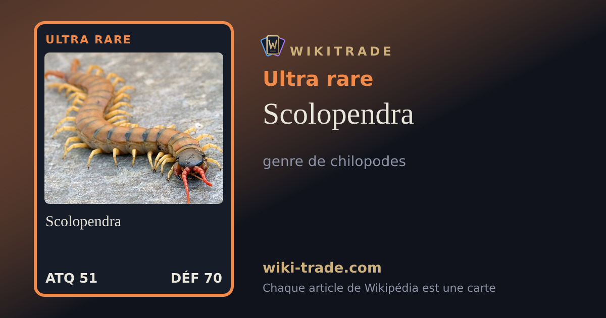 Scolopendra — carte Ultra rare