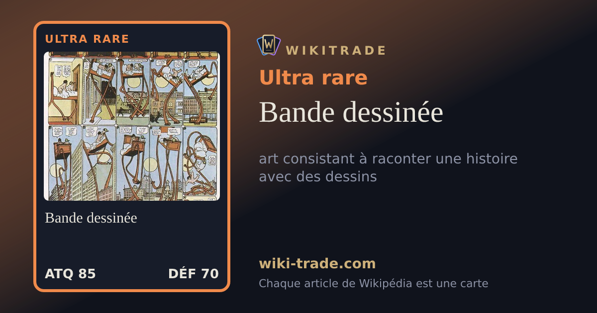 Bande dessinée — carte Ultra rare