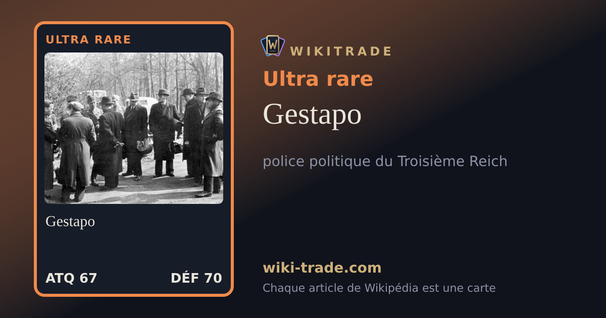 Gestapo — carte Ultra rare