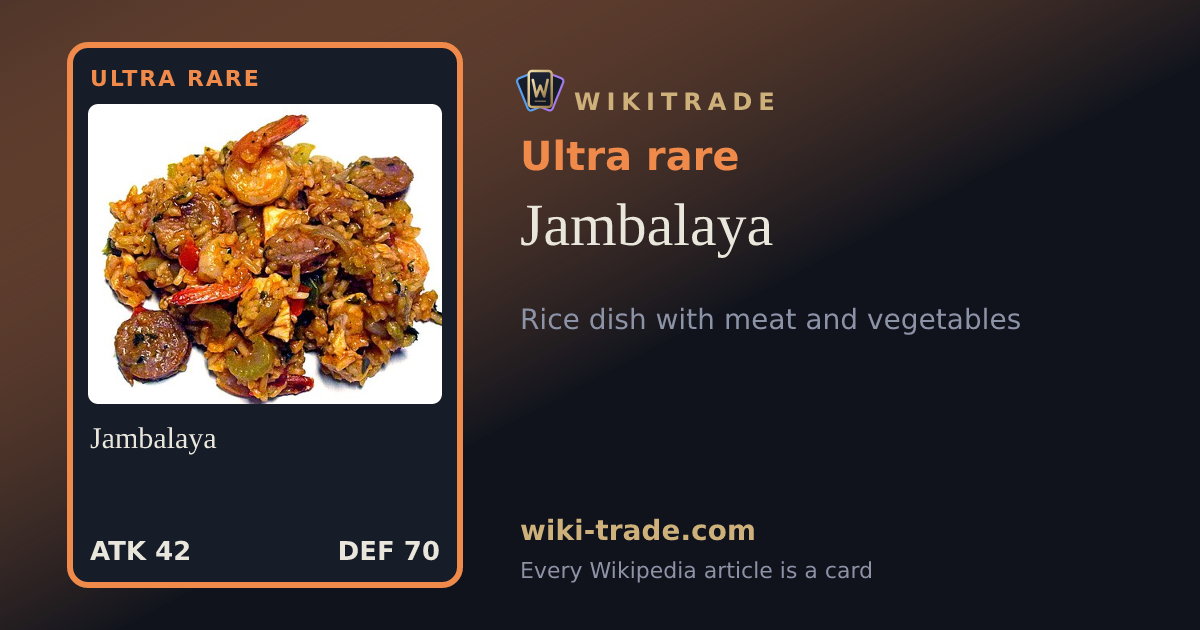 Jambalaya — Ultra rare card