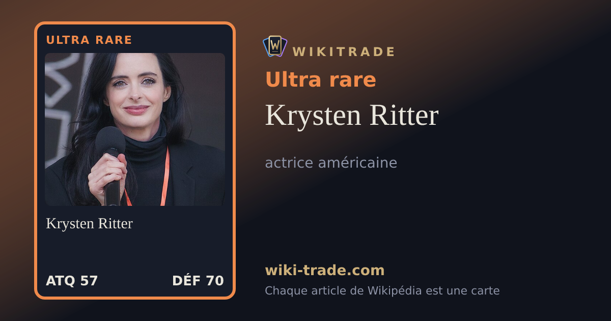 Krysten Ritter — carte Ultra rare