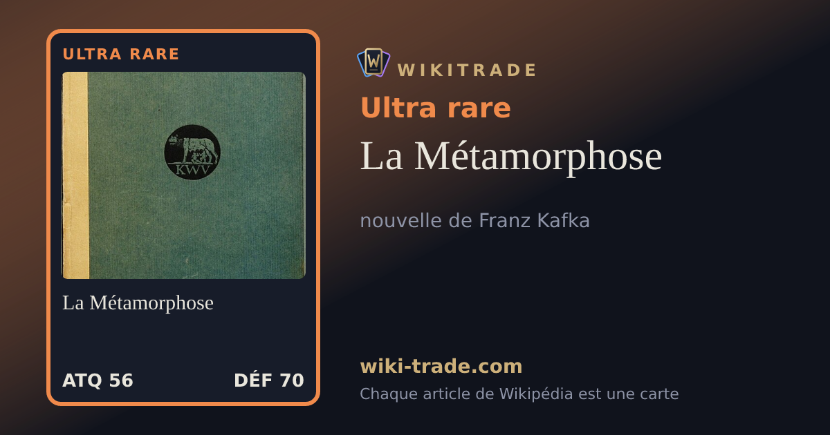 La Métamorphose — carte Ultra rare