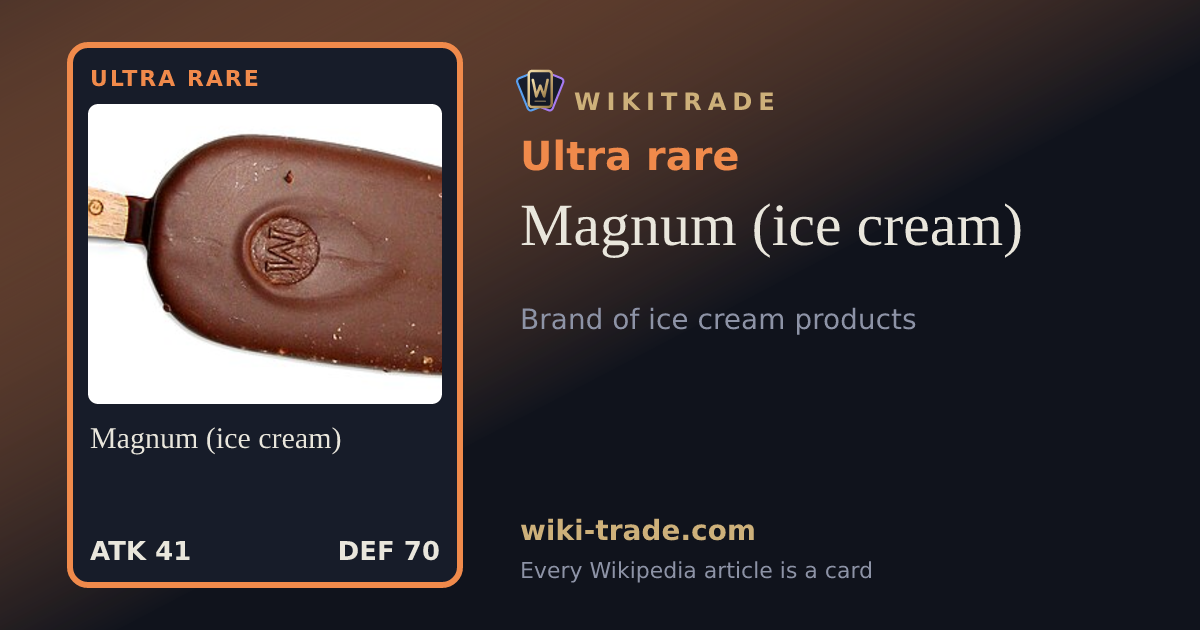 Magnum (ice cream) — Ultra rare card