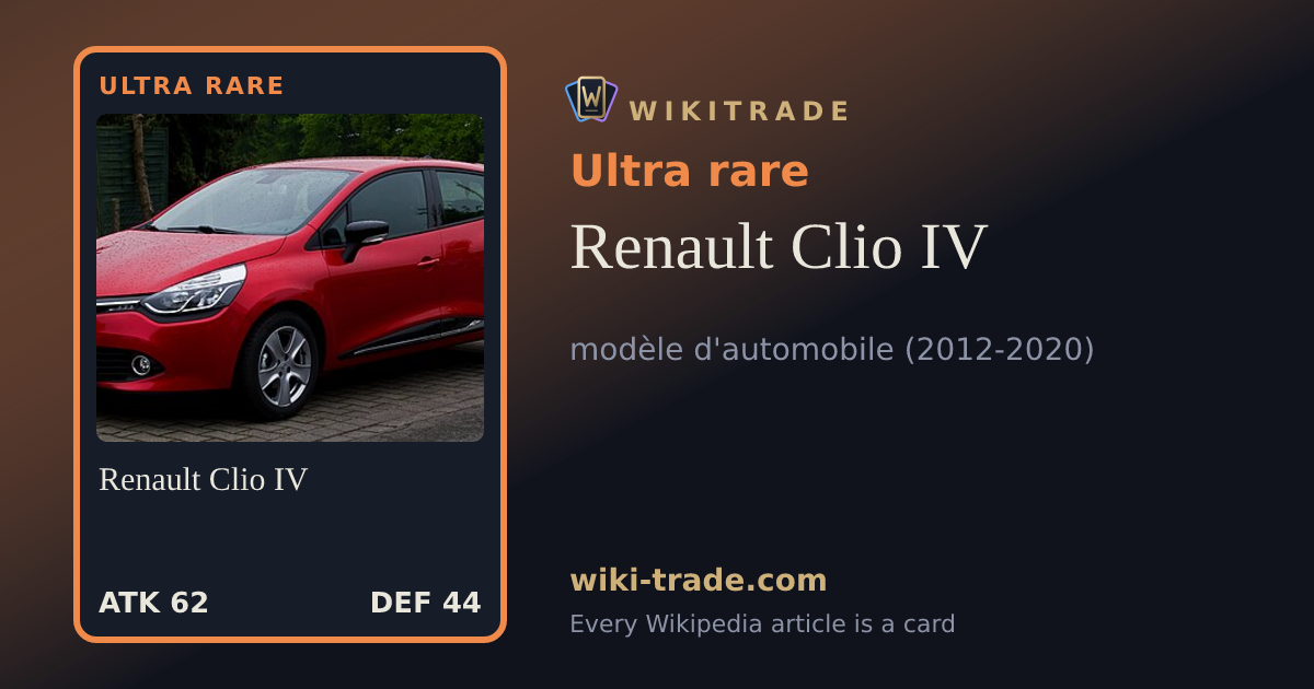 Renault Clio IV — Ultra rare card