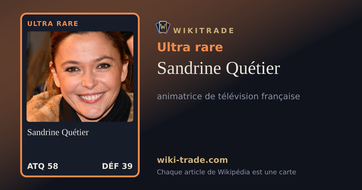 Sandrine Quétier — carte Ultra rare