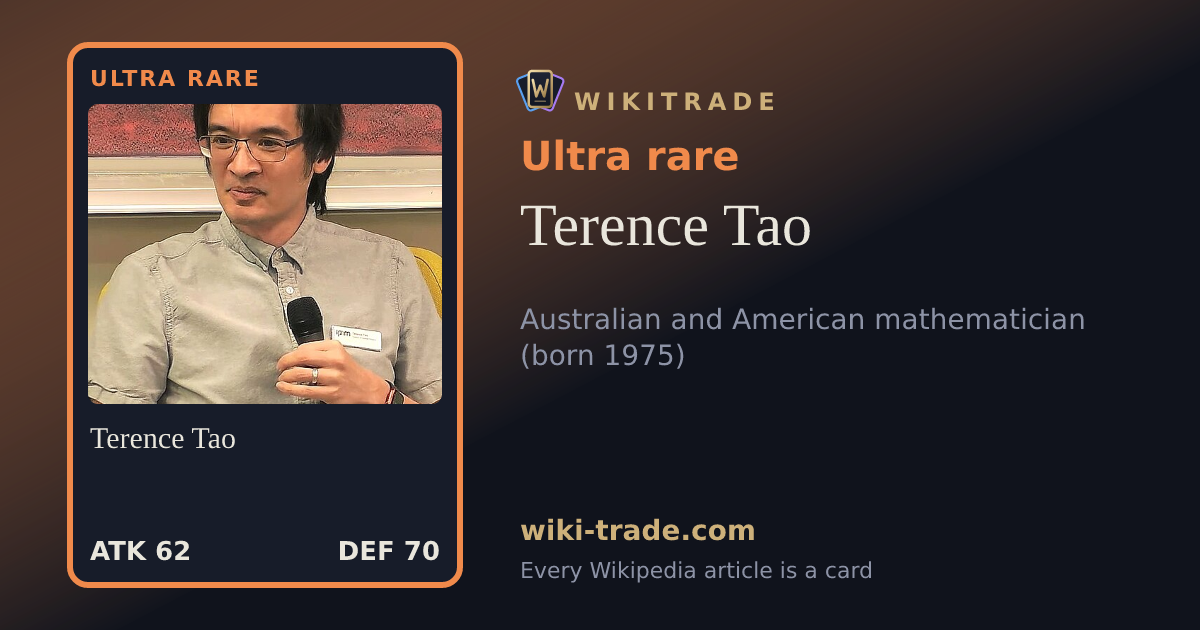 Terence Tao — Ultra rare card