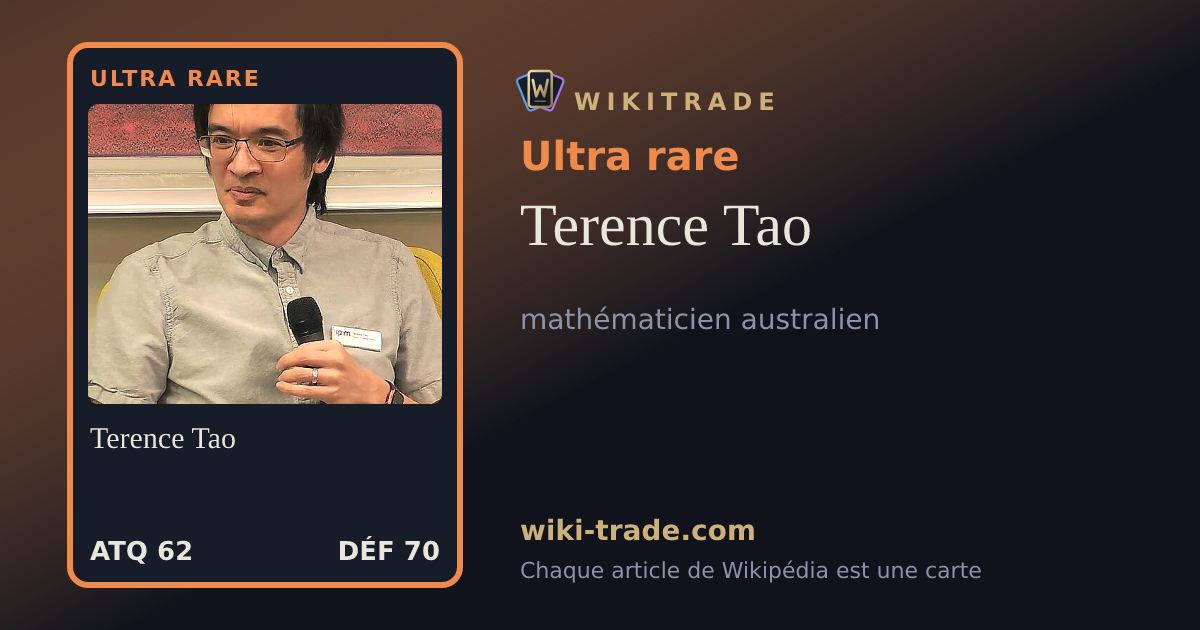 Terence Tao — carte Ultra rare