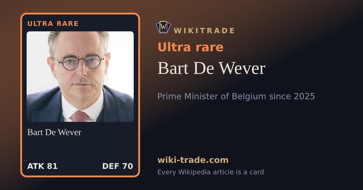 Bart De Wever — Ultra rare card