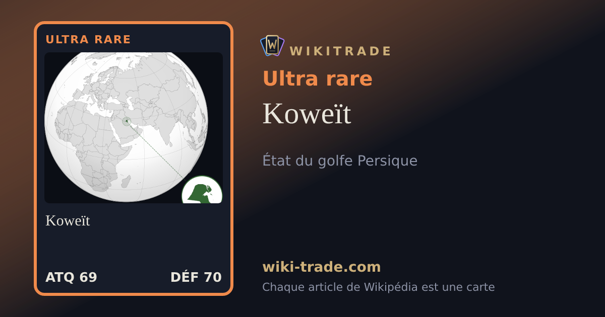 Koweït — carte Ultra rare