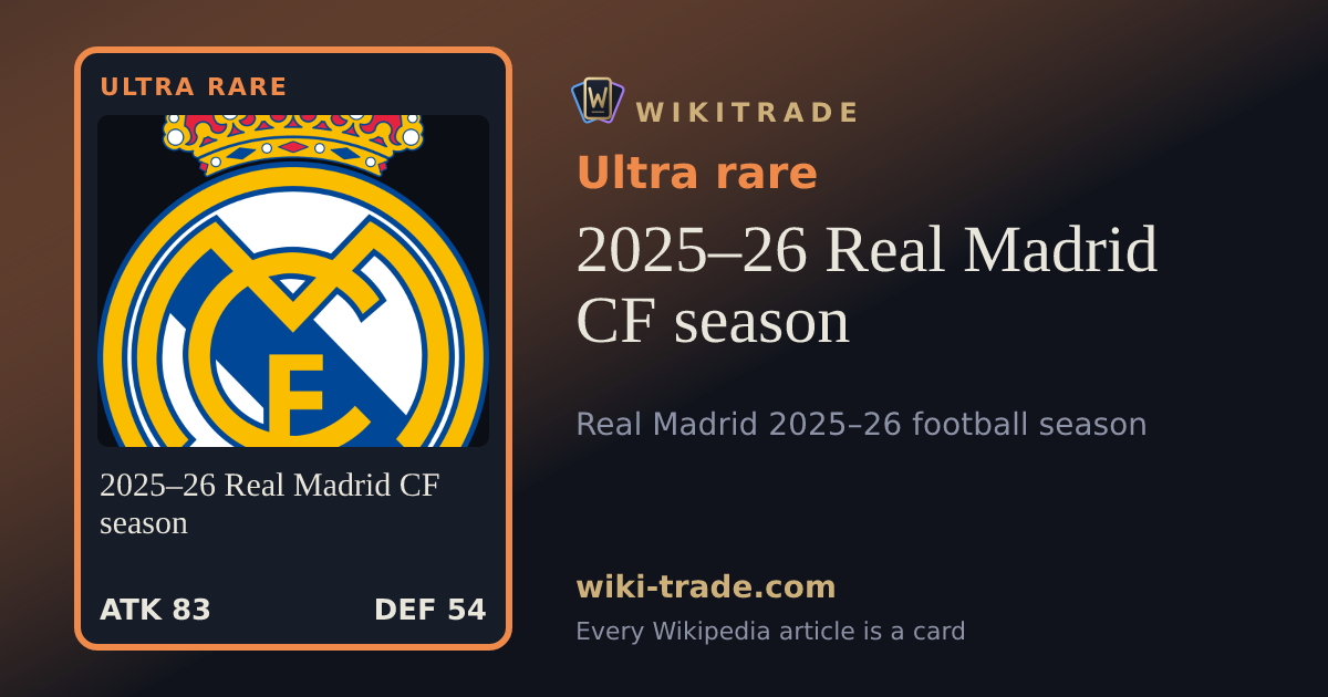 2025–26 Real Madrid CF season — Ultra rare card