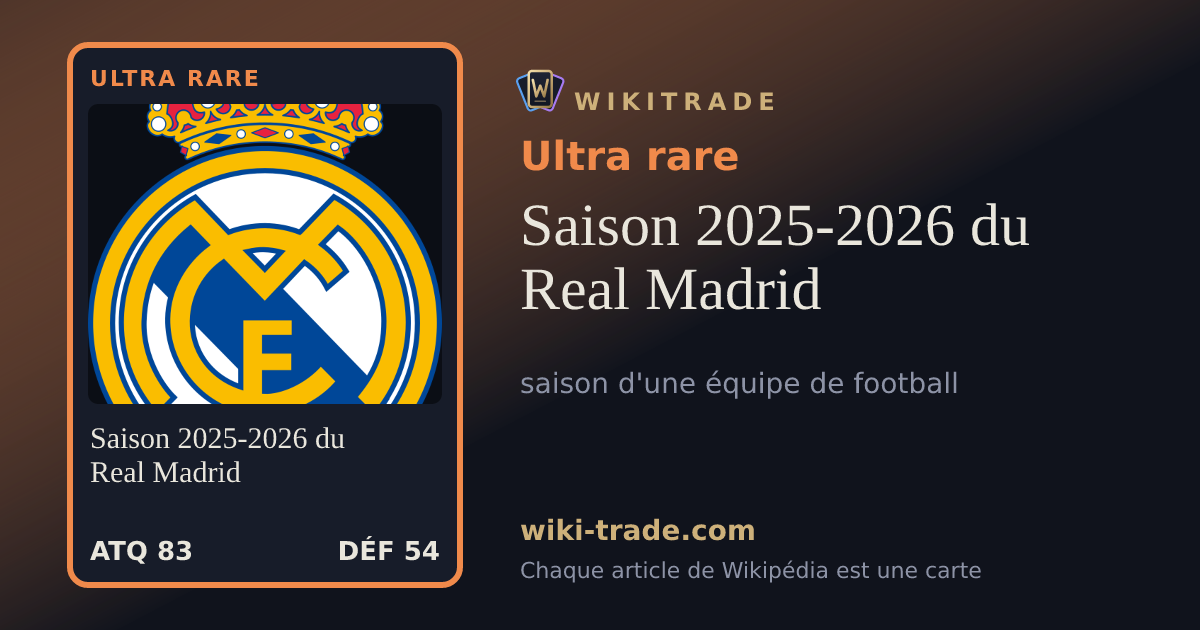 Saison 2025-2026 du Real Madrid — carte Ultra rare