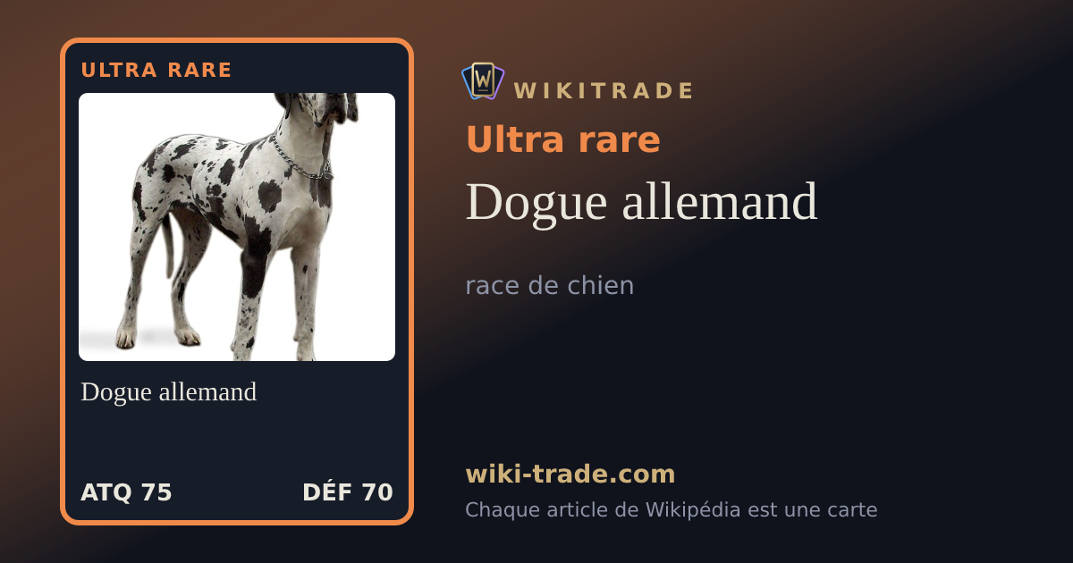 Dogue allemand — carte Ultra rare