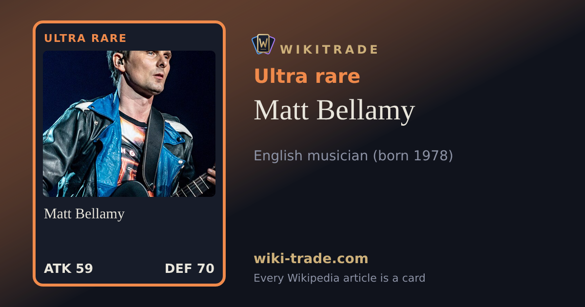 Matt Bellamy — Ultra rare card