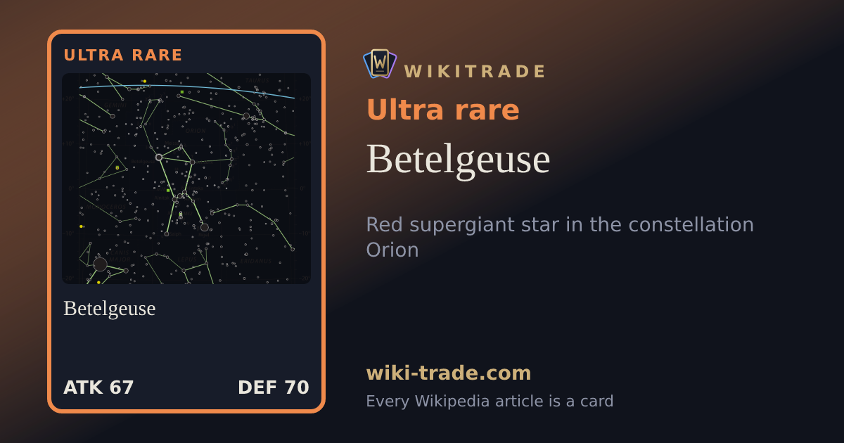 Betelgeuse — Ultra rare card