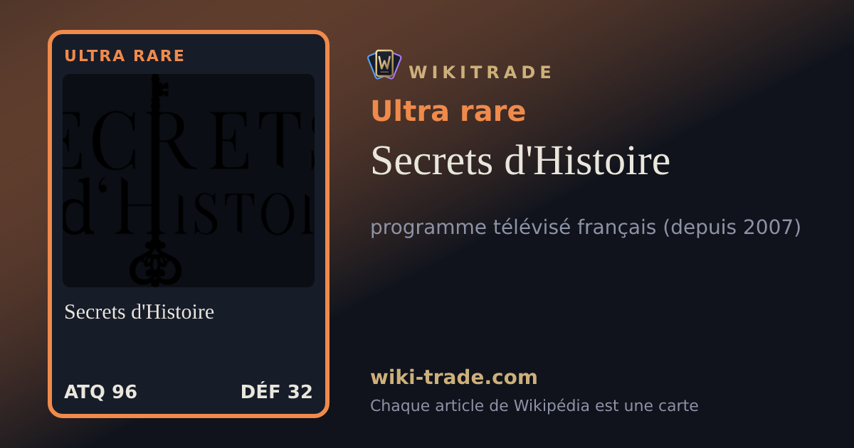Secrets d'Histoire — carte Ultra rare