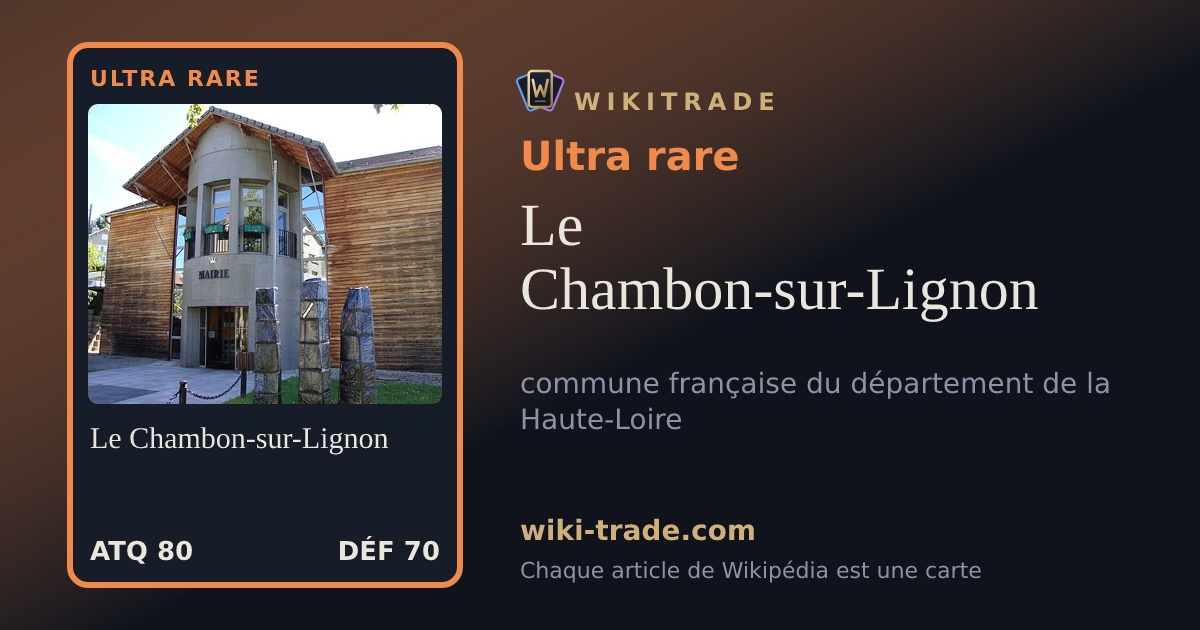 Le Chambon-sur-Lignon — carte Ultra rare