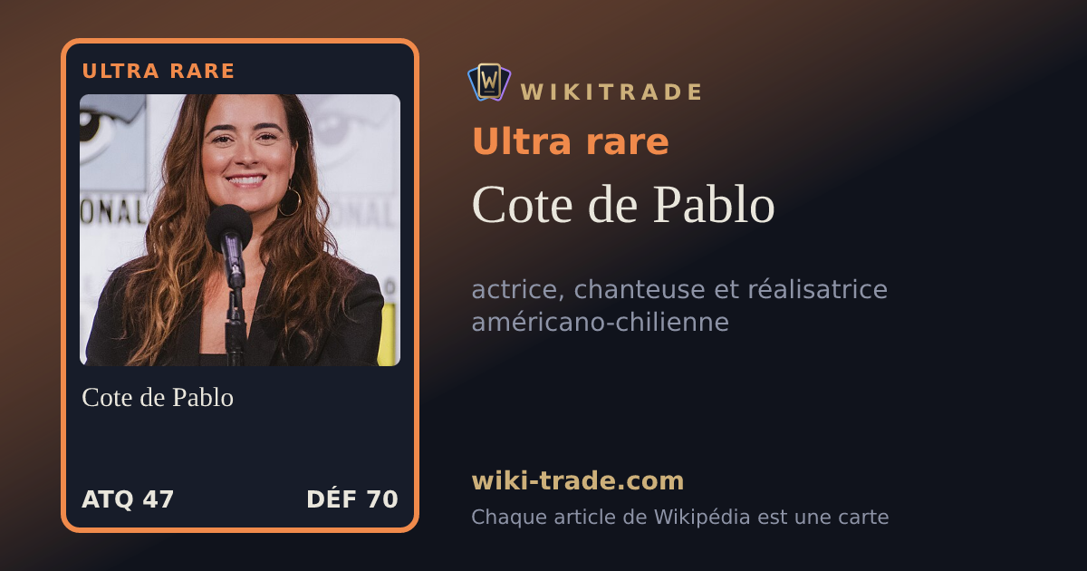 Cote de Pablo — carte Ultra rare