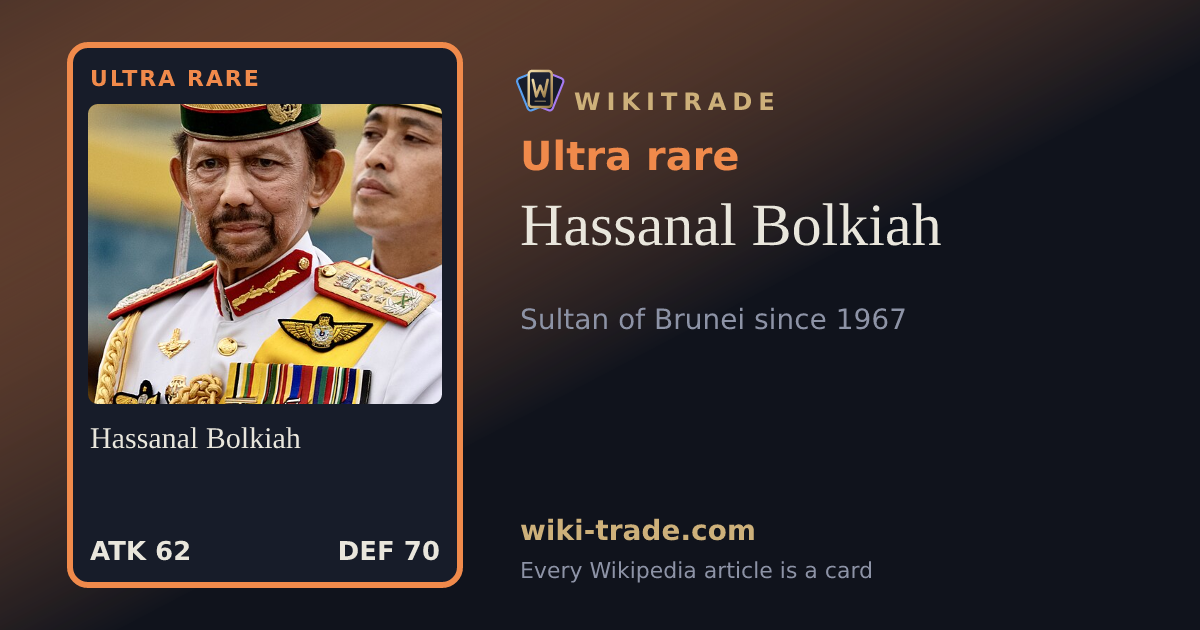 Hassanal Bolkiah — Ultra rare card
