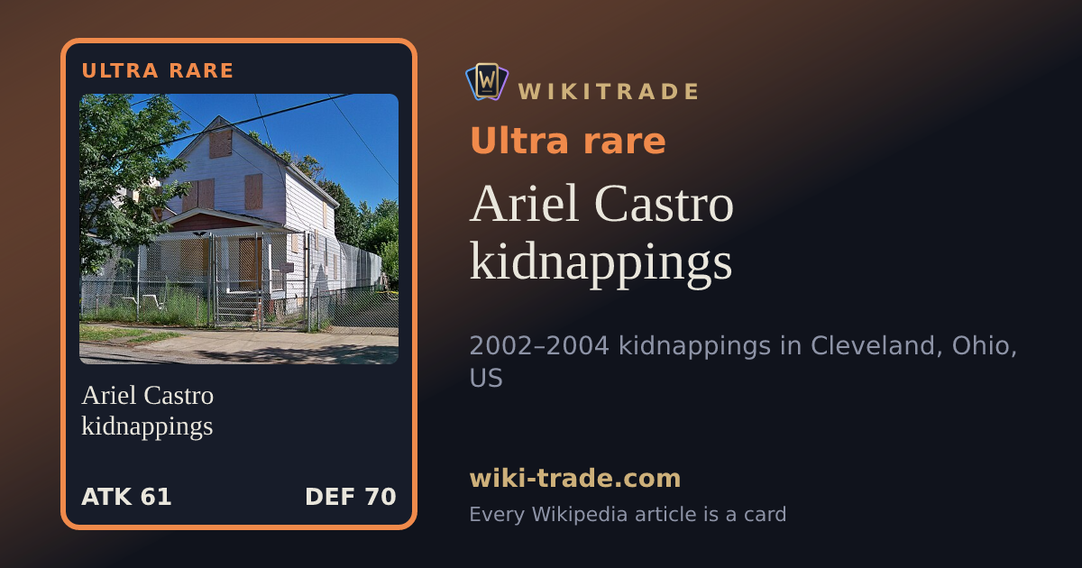 Ariel Castro kidnappings — Ultra rare card