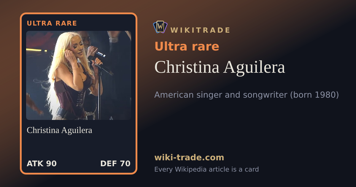 Christina Aguilera — Ultra rare card