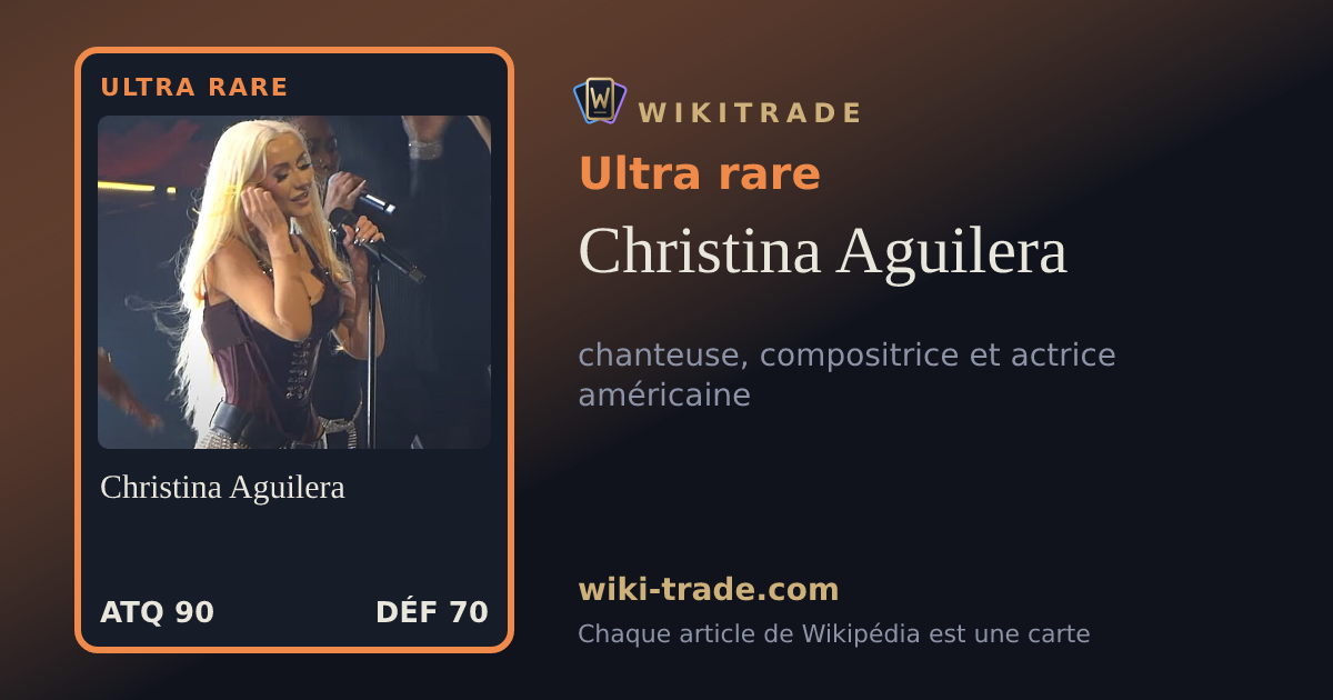 Christina Aguilera — carte Ultra rare
