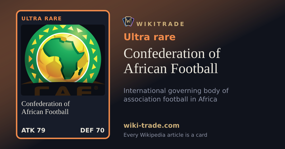 Confederation of African Football — Ultra rare card