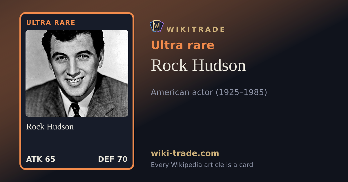 Rock Hudson — Ultra rare card