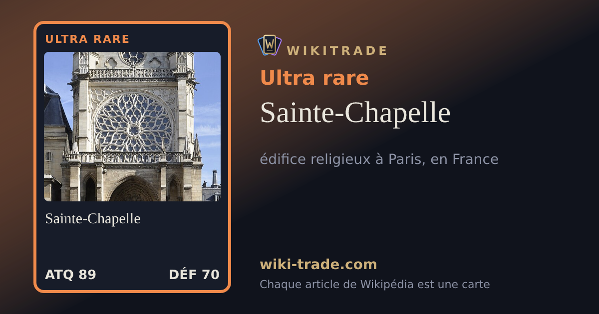 Sainte-Chapelle — carte Ultra rare