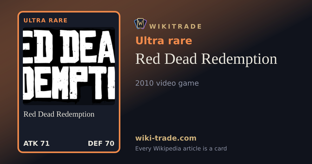 Red Dead Redemption — Ultra rare card