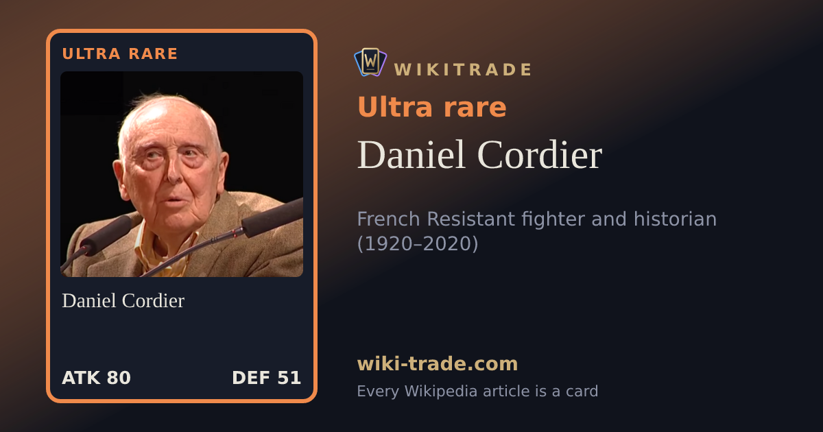 Daniel Cordier — Ultra rare card