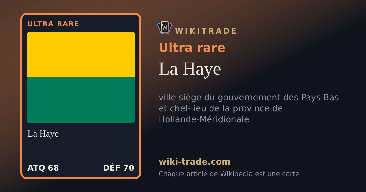 La Haye — carte Ultra rare