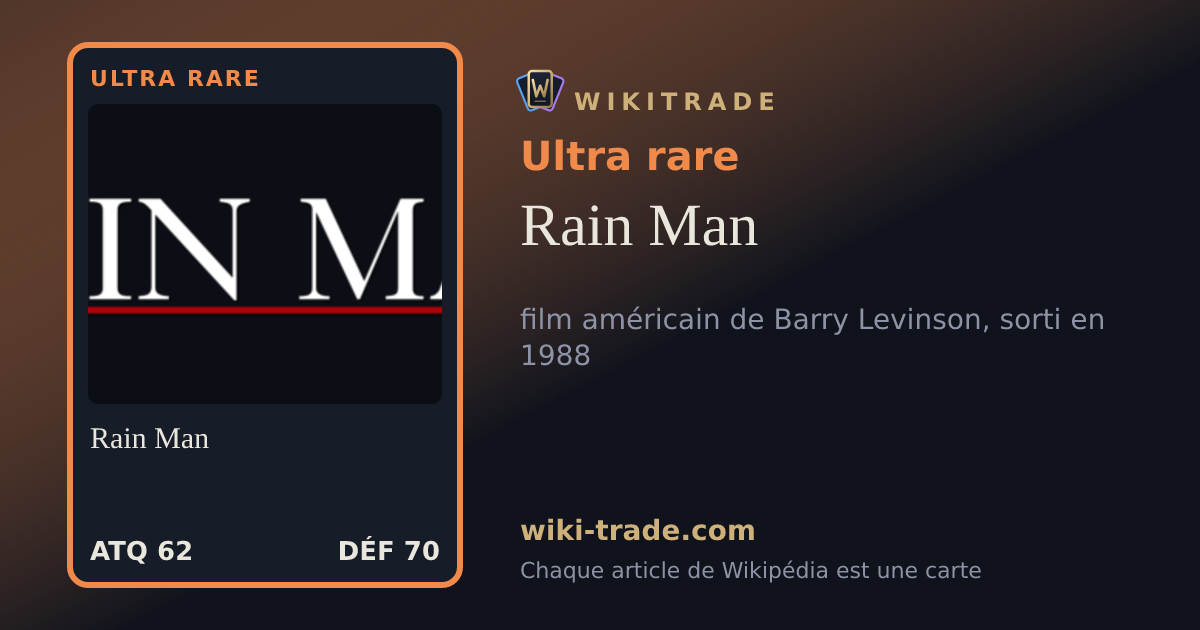 Rain Man — carte Ultra rare