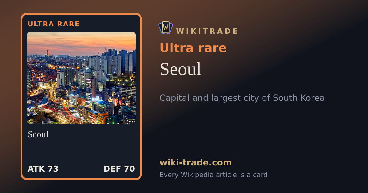 Seoul — Ultra rare card