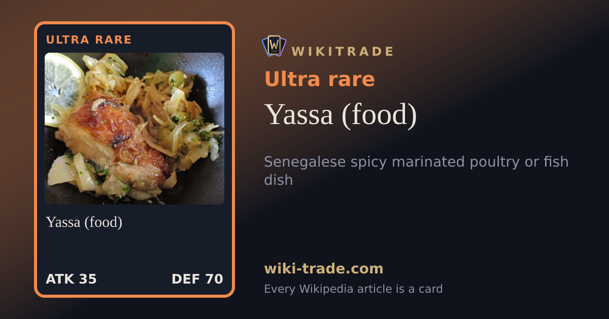 Yassa (food) — Ultra rare card
