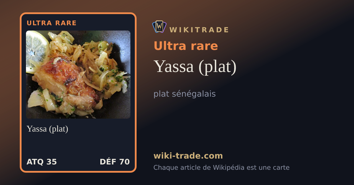 Yassa (plat) — carte Ultra rare